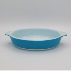 Vintage Pyrex Horizon Blue Pixie Au Gratin Mini Casserole Dish #700